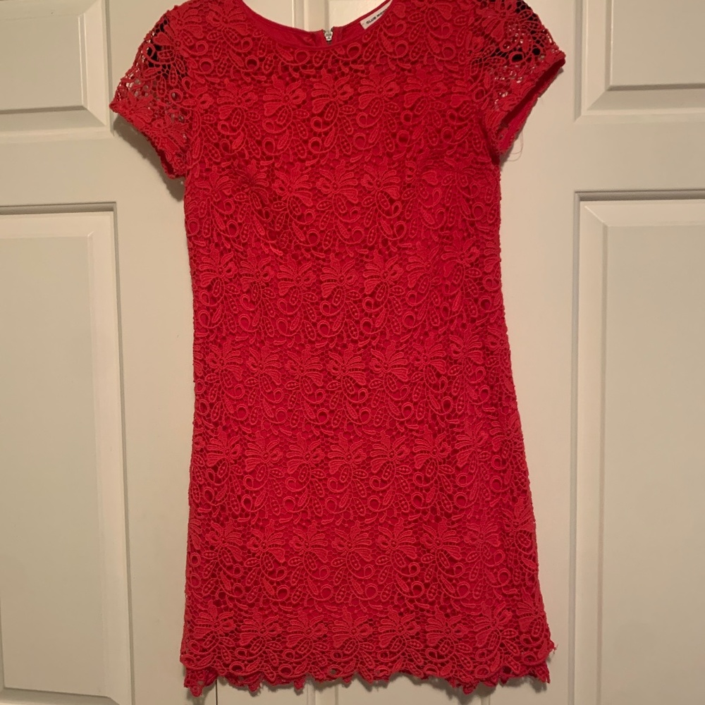 Red lace club Monaco dress